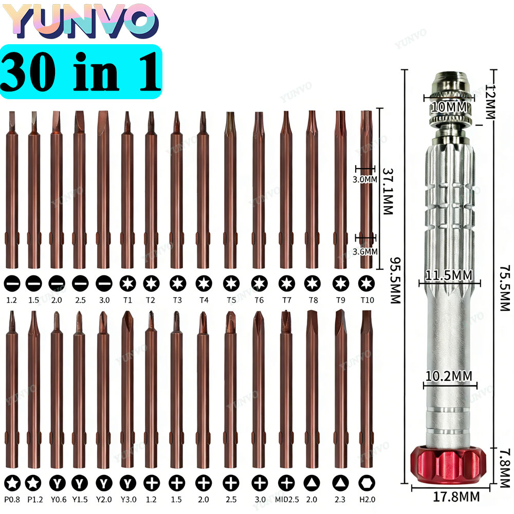 Micro Screwdriver Kit - 30 in 1 Magnetic Precision Screwdriver