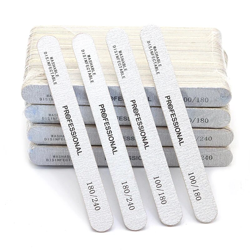 100Pcs Wooden Nail File Profes - огляд і ціна Nail File Titanium