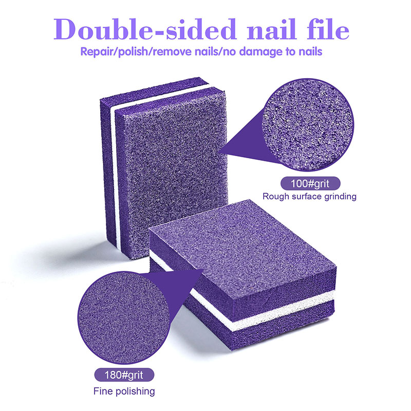 10/50pcs Mini Nails Art Buffer - огляд і ціна Nail File Titanium