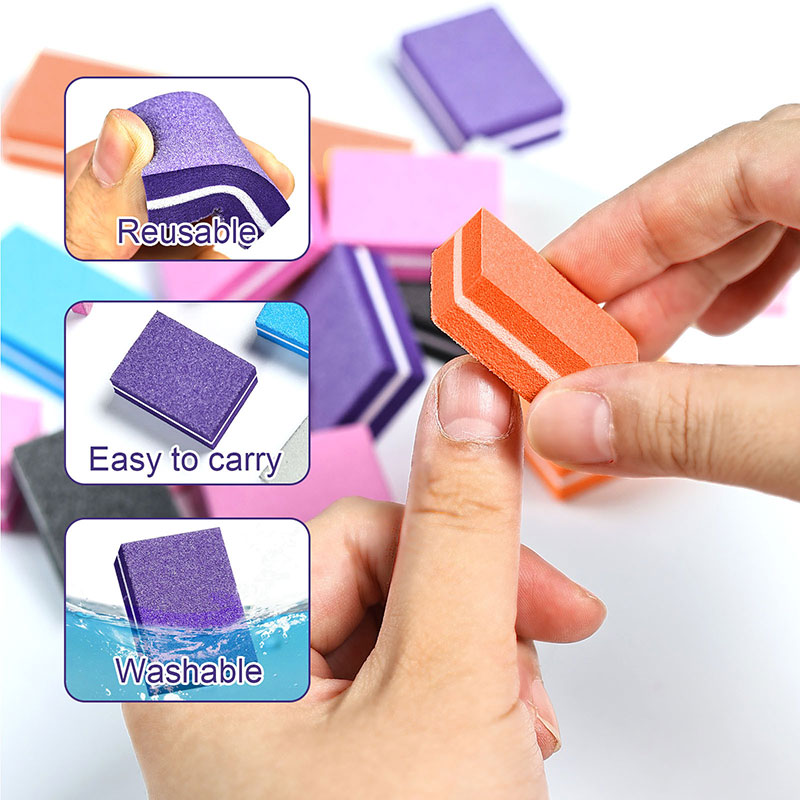 10/50pcs Mini Nails Art Buffer - огляд і ціна Nail File Titanium