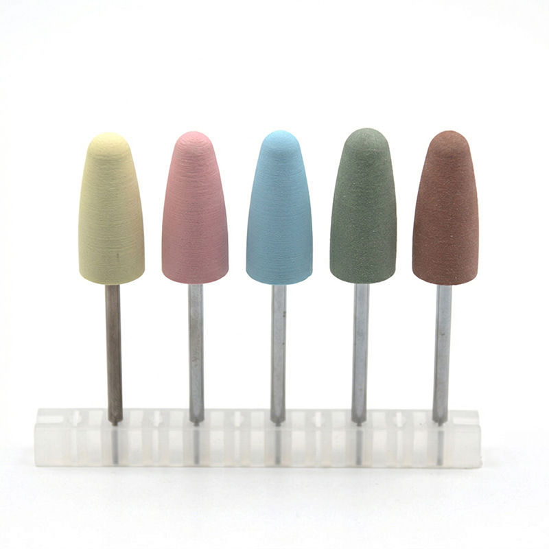5Pcs/Set Silicone Nail Drill B - огляд і ціна Nail File Titanium