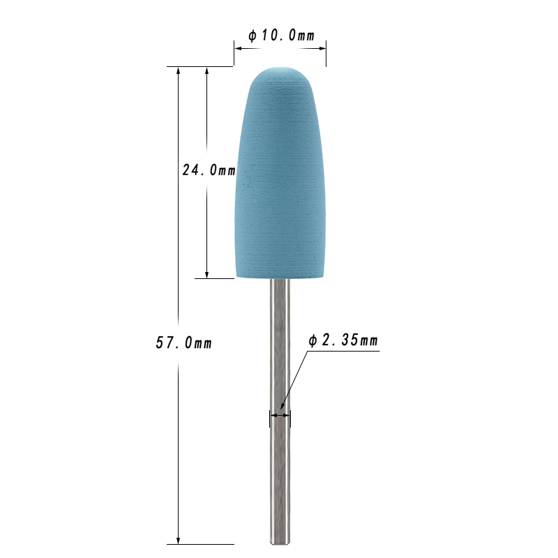5Pcs/Set Silicone Nail Drill B - огляд і ціна Nail File Titanium
