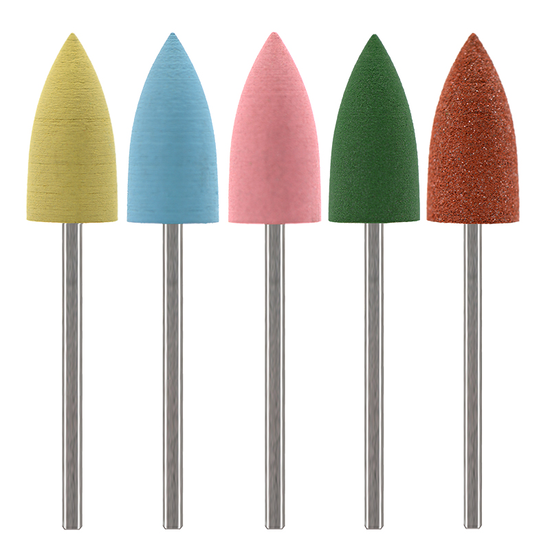 5Pcs/Set Silicone Nail Drill B - огляд і ціна Nail File Titanium