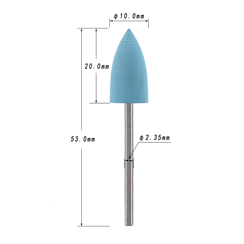 5Pcs/Set Silicone Nail Drill B - огляд і ціна Nail File Titanium