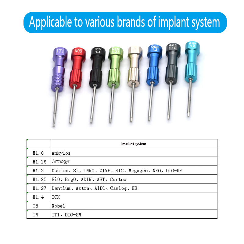 Dental Implant Screwdriver Den - огляд і ціна Micro Screwdriver Kit