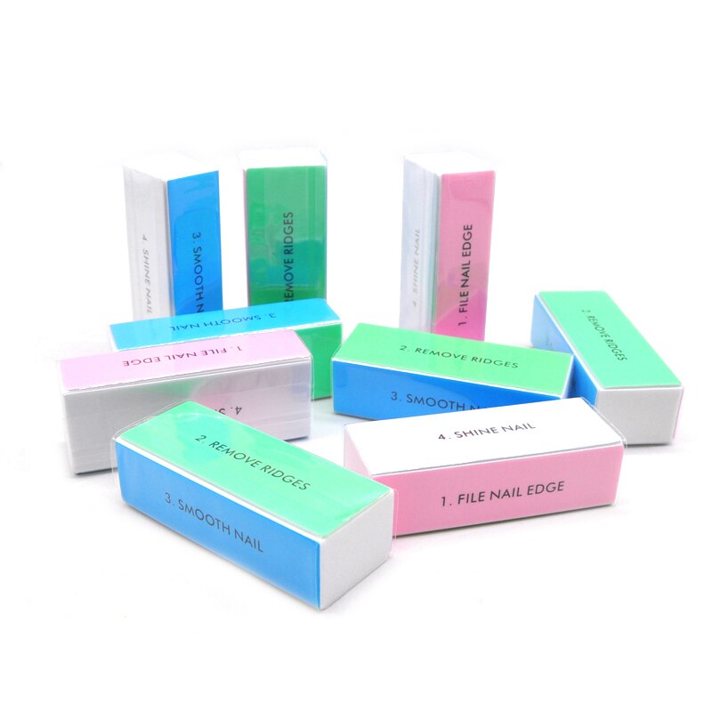 5pcs  Colorful Buffing Block 4 - огляд і ціна Nail File Titanium