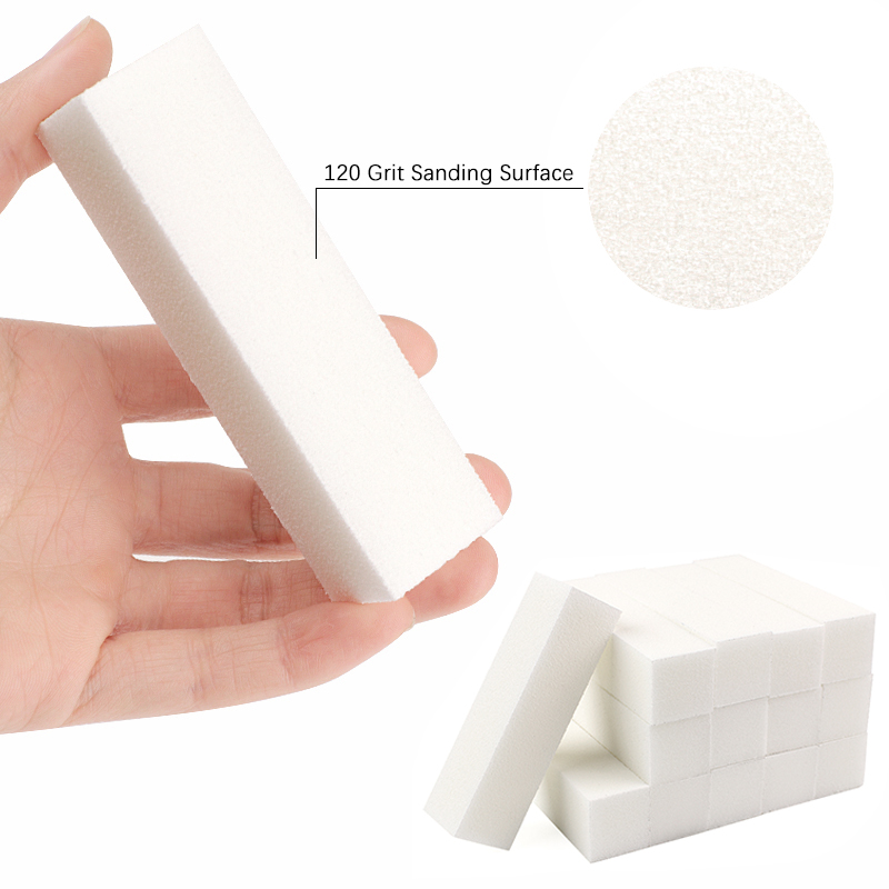 2/8/10Pcs White Sponge Nail Bu - огляд і ціна Nail File Titanium