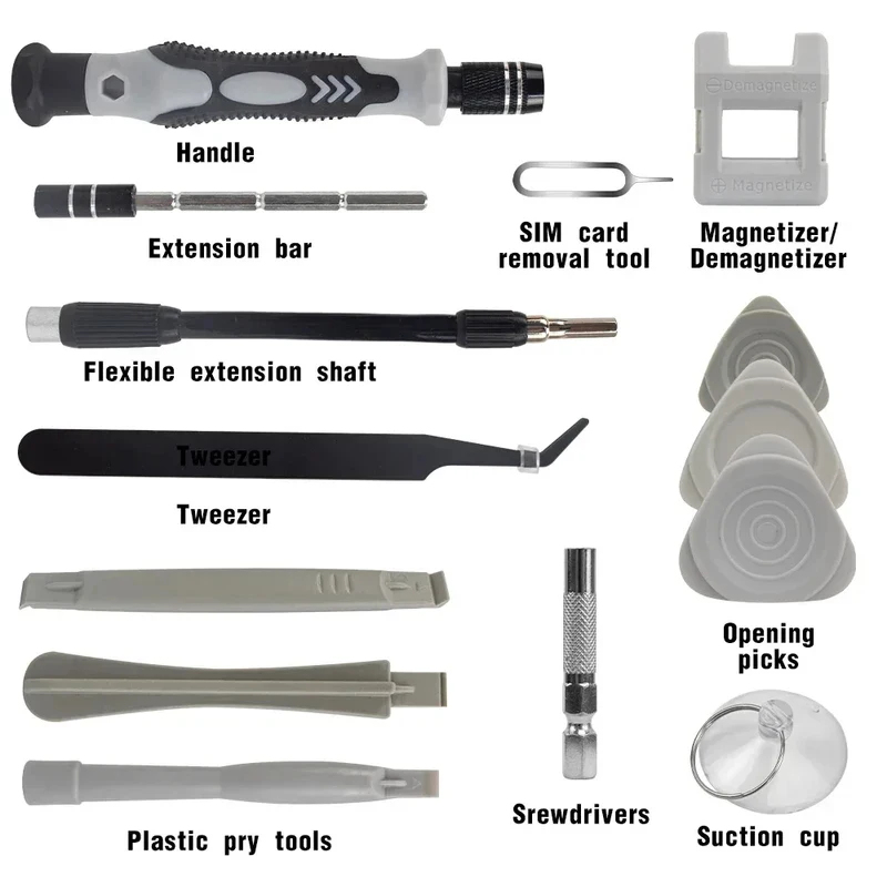 Portable 115in1 Magnetic Screw - огляд і ціна Micro Screwdriver Kit