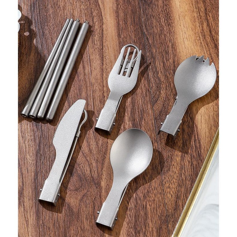 Titanium Foldable Utensil Set  - огляд і ціна Edc Everyday Carry Knives