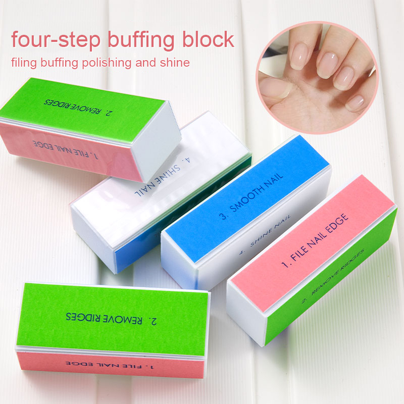 5/10pcs Nail Buffer Block 4 St - огляд і ціна Nail File Titanium