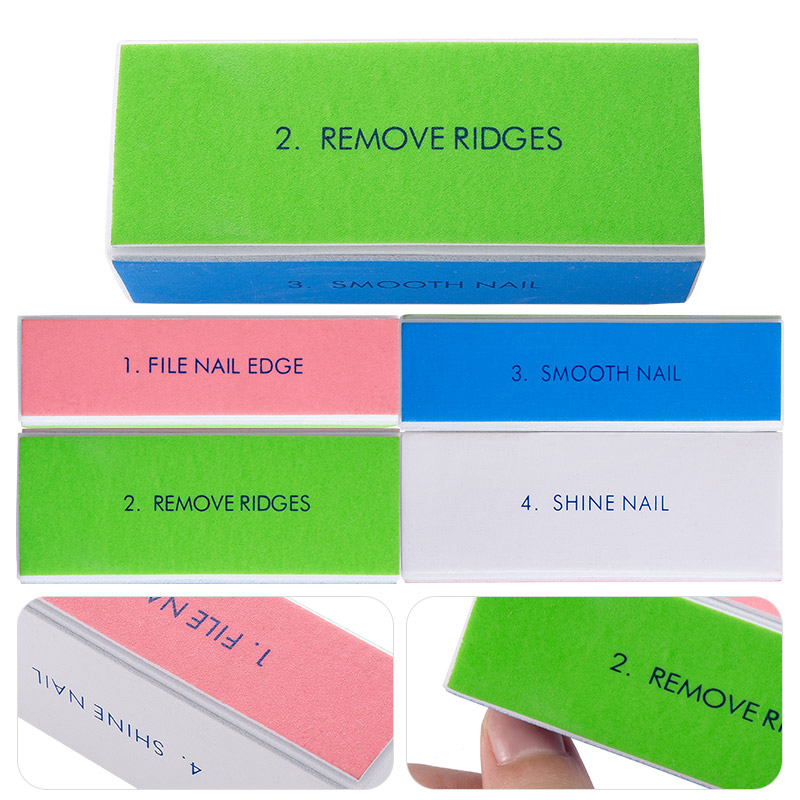 5/10pcs Nail Buffer Block 4 St - огляд і ціна Nail File Titanium