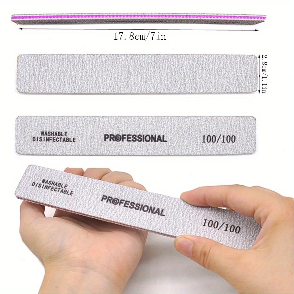 Straight Nail File 80/100/180/ - огляд і ціна Nail File Titanium